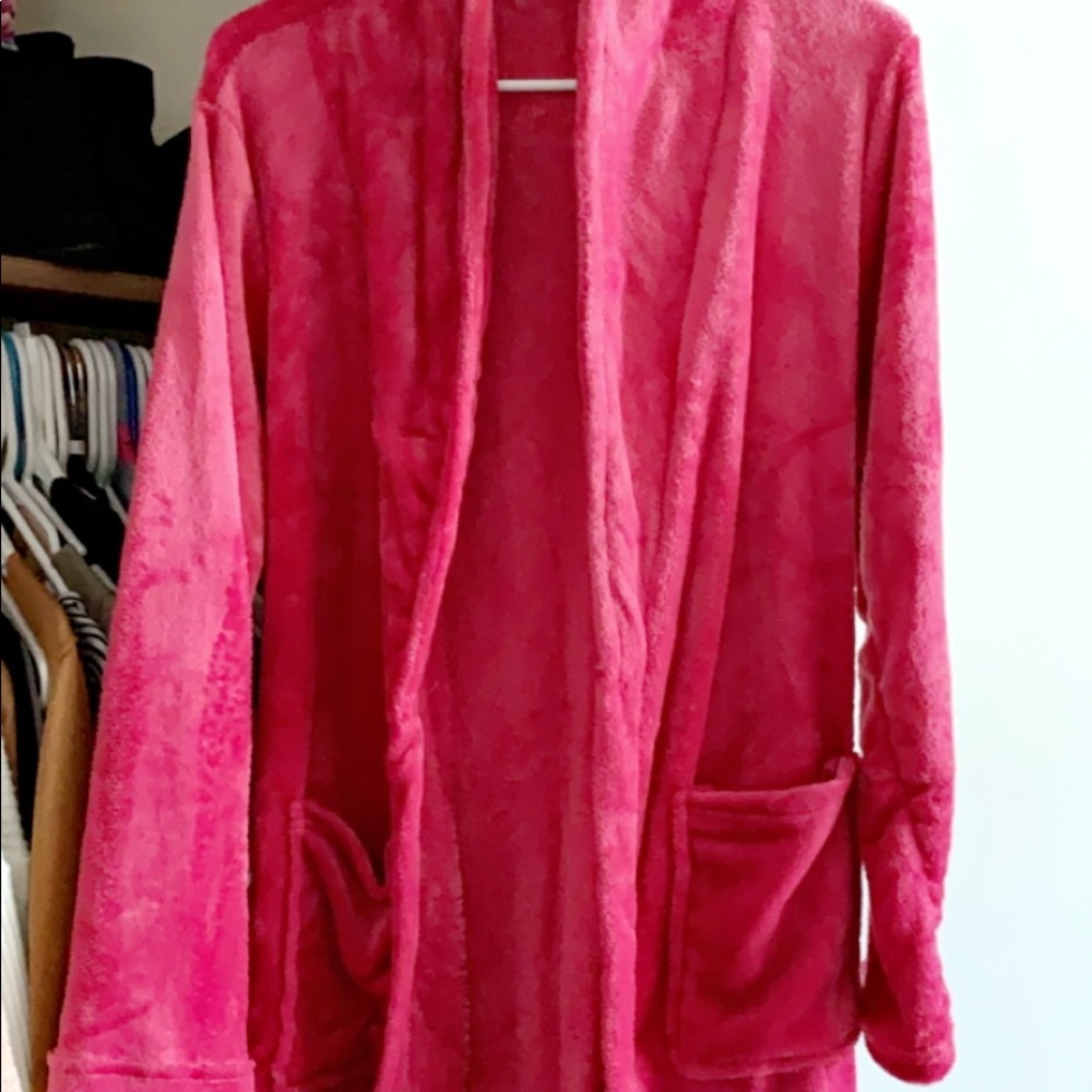 Women’s long fleece robe